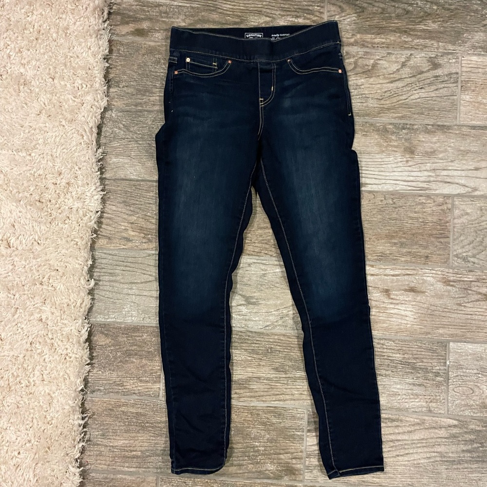 LEVI STRAUSS SIGNATURE PULL ON SKINNY JEANS POCKETS W29 L32